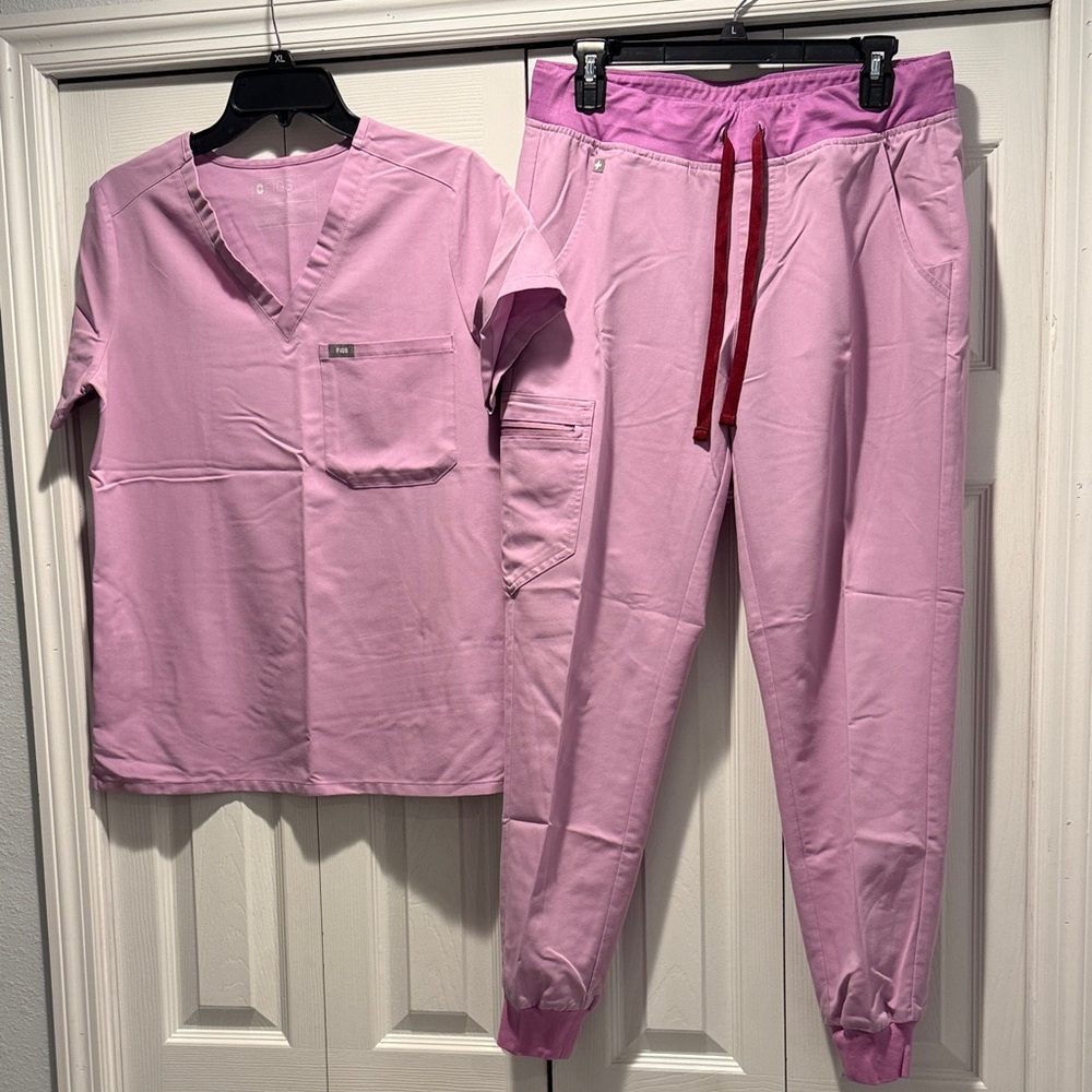 Figs Women's Pink Scrub Drawstring pants only